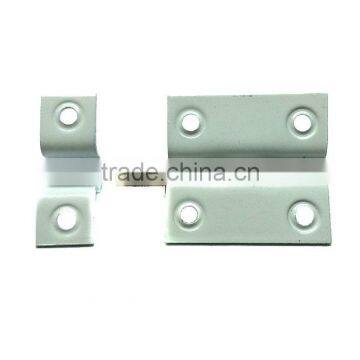 Good Quality Iron White Barrel Bolt, 2" White And Brass Finish Door Bolt, Window Barrel Bolt Lock photo-5