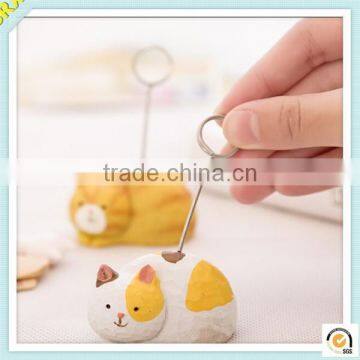 Making fashion pet figure photo memo holder plastic paper memo clip/Custm made plastic memo clips factory