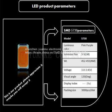 Special Pink Purple Led Smd 5730 Chip 0.2w photo-2