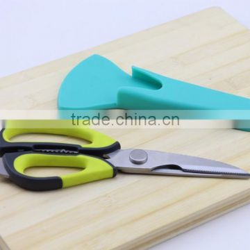 Stainless Steel Heavy Duty Checkered Chef Multifunction Kitchen Scissors