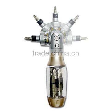 15 Piece Five-way Ratchet Screwdriver