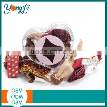 Gril Band Gift Fillable Transparent Heart Shaped Plastic Box photo-4