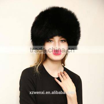 wholesale 2016 latest design hat and cap high grade woman faux fur leather Russia hat