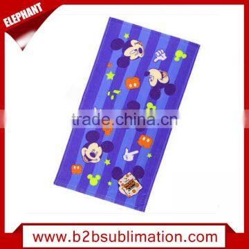Double wide printed beach suede towel