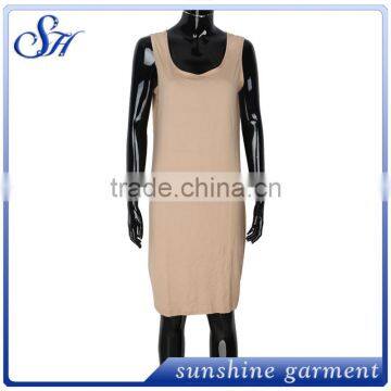 OEM Custom Milky Fabric Sleeveless Printing Women Dress photo-2