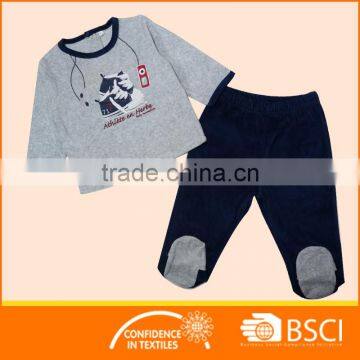 Factory Manufacturing Baby Clothing Footed Kids Pajamas