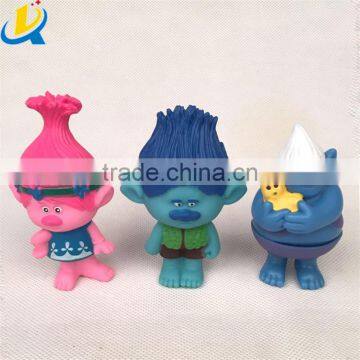 fashion movie action figure trolls plastic cartoon trolls dolls