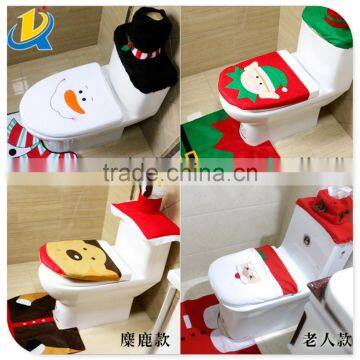 Popular Christmas gift bathroom decoration fashion toilet seat cover Christmas