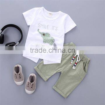 SS-977G Summer Casual Girl Set , Clothing Set Suit For Baby Girls 2 Pcs Chilren Sets photo-2