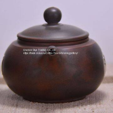 Household Tea Pot Nixing Hand Engraving Dog Design Tea Pots Yixing Teapots photo-2