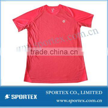 Men's 100% polyester dry fit shirts wholesale / polyester dry fit shirts for men / OEM t-shirt