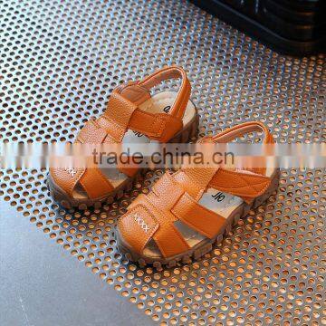 S16882A Wholesale 2017 Leather Boys Sandals photo-4