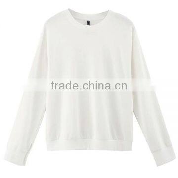 New fashion blank white cotton hoodie