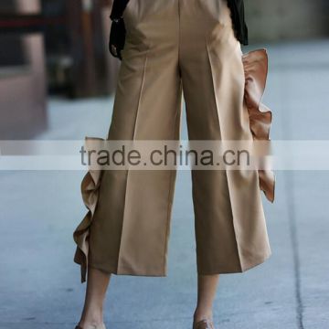 Runwaylover 4950 New Style 2017 Ladies nude sexy flouncing pant