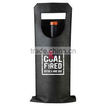 Single Bottle Wine Tote Bag - Features Simplistic Sleeve-like Design With a Large Front Die-cut Window. photo-2