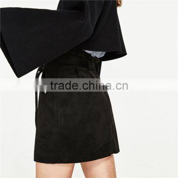 2017 OEM Spring Cool Girls Mini Corduroy Skirt With Adjustable Belt photo-4