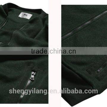 Stylish Long Sleeve With Pocket MenJacket/Front Zipper Pocket Men Jacket/ New Military Cotton Jacket J1703017 photo-4