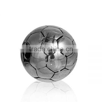 Wholesale Football Antique Silver 304 Stainless Steel 3D Spacer Beads