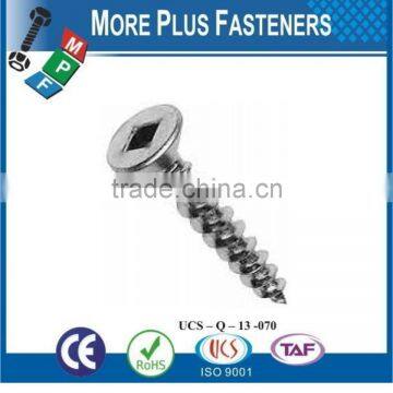 Made in Taiwan Flat Head Square Drive Robertson Wood Screw photo-2