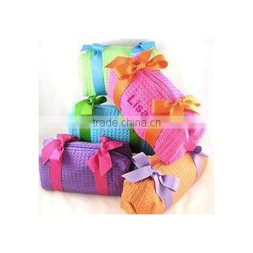 Waffle Weave Spa Cosmetic Bag