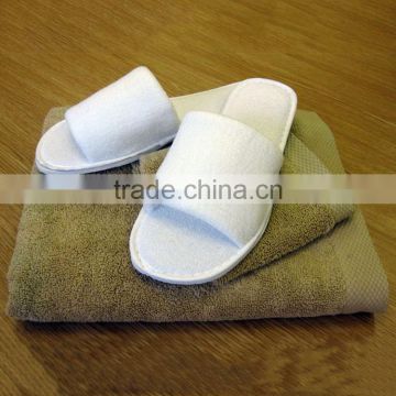 Hotel bathroom open toe mens spa slippers wholesale