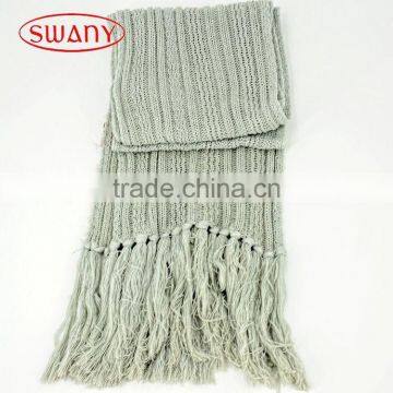 Factory wholesale latest design solid triangular scarf with 4 fray edges