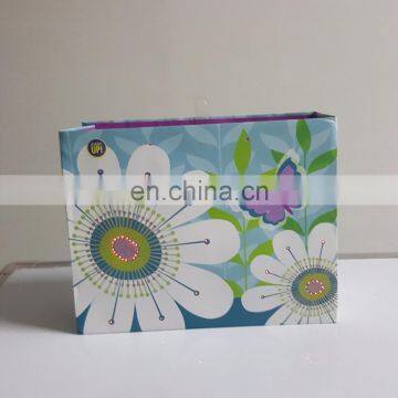high quality light up gift flat packing fashion paper food custom paper shopping bag