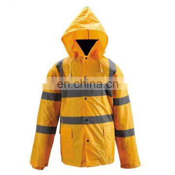 Hi-vis rain jacket