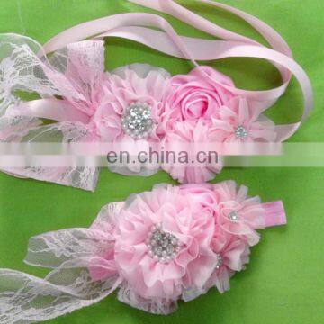 Pink Sash Belt, Flower sash, Flower Belt, Wedding Sash, Flower girl sash, Pink Flower sash belt