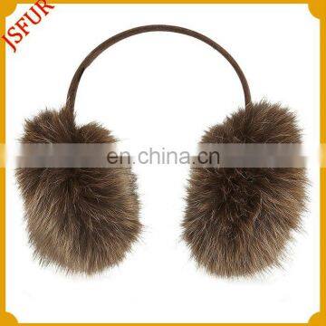 Fashion genuine fox fur cute ear warmers