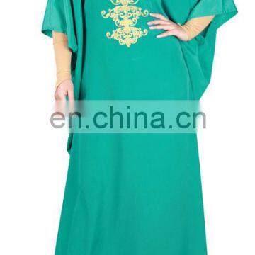 Modern Muslim Dress Wear Embroidered Abaya For Women (16051001) photo-3