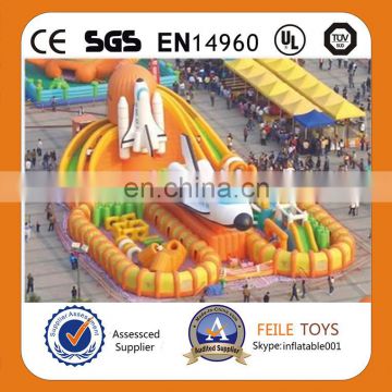 Best price & high quality giant airport inflatable fun city for kids