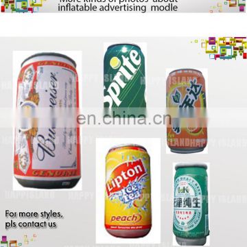 Hot sale !inflatable advertising drink model,inflatable bottle model, giant bottle model