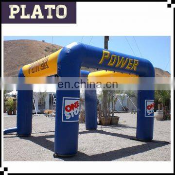 PVC tarpaulin inflatable special shaped arch/inflatable arch shaped for power station