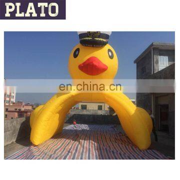 outdoor large inflatable yellow duck dome tent inflatable tent for sale