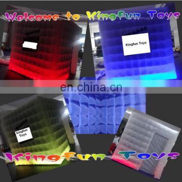 2.5m LED inflatable cube for photo