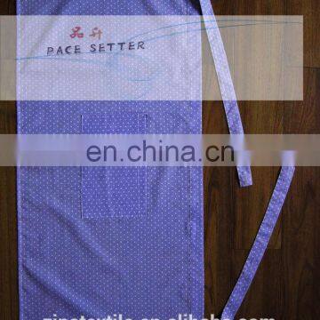 Basic style reactive printting 100% cotton purple point kitchen apron