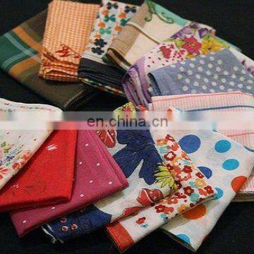 Luxury graceful 100% Cotton high-quality ladies' customized Handkerchiefs