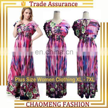 5019# Long Casual Boho Maxi Dresses Women Summer Floral Flower Chic Bohemian Dress Style Beach Sundress Plus Size Clothing