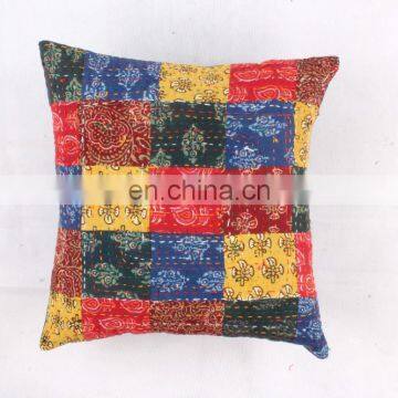 Cotton Handmade Multi Patch work Ethnic Cushion Cover Throw Pillow Case Cushion Cover