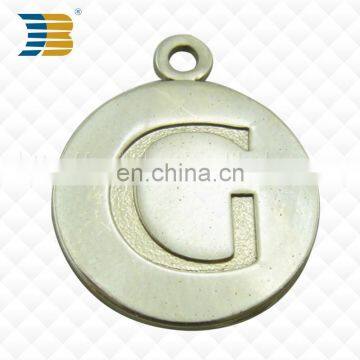 simple design custom metal graved charms and pendants