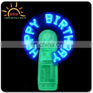 led gift items led fan led message fan led flashing message mini fan