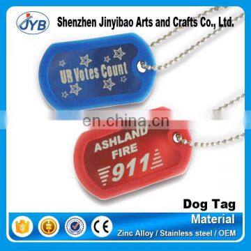 special design custom metal blank name tags for bracelet