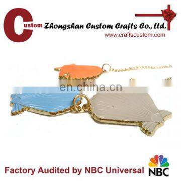 Custom Clothing Accessory 3D Seashell Metal Pendant Necklace photo-4