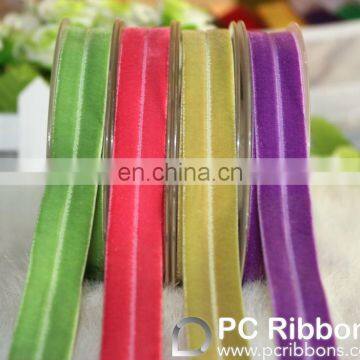 wide stretch christmas red velvet ribbon