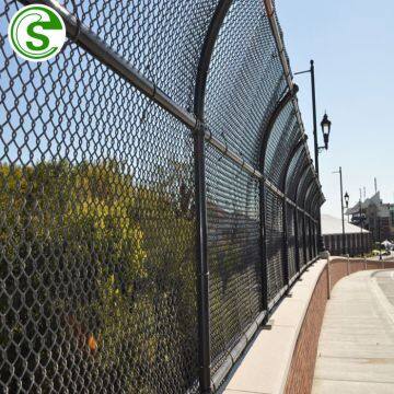 Manufactory diamond fence mesh galvanized iron cheap chain link fencing