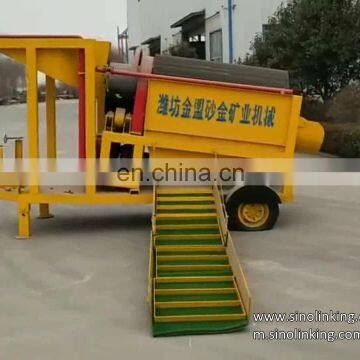 SINOLINKING Gold Trommel Small Mining Gold Recovery Machine