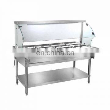 industrial INOX electric kitchen food warmer, buffet servicebainmarie