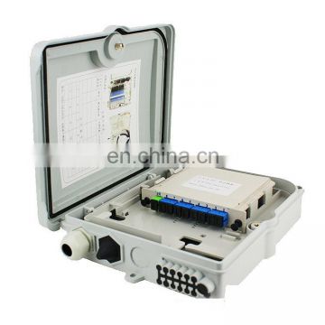 FTTH Optical Fiber Terminal Box PLC Splitter Cassette Type For Pole Wall Mount Installation