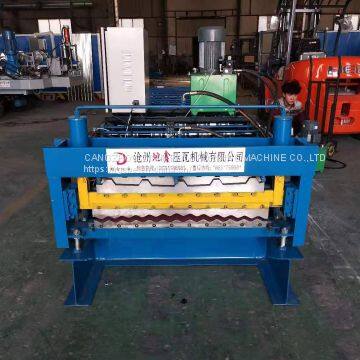 Double Layer Metal Roofing Sheet Trapezoid Profile Roll Forming Making Machine photo-3